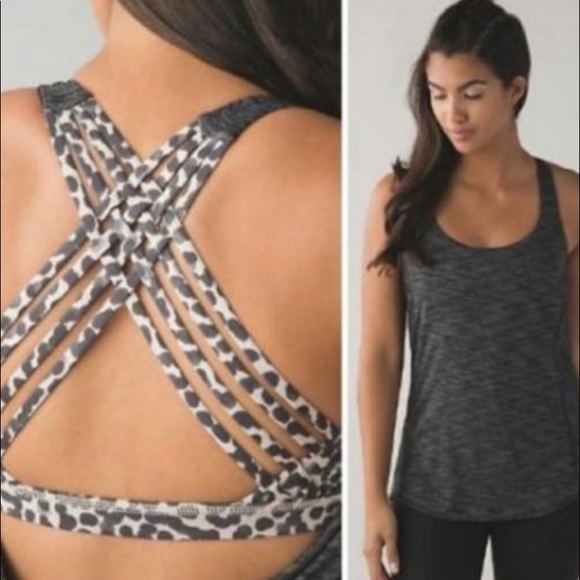 lululemon athletica Tops - Lululemon Sz 2 Leopard Free to be wild Strappy
